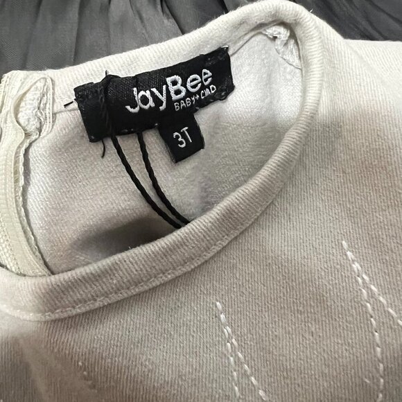 JayBee Child  Scalloped Denim Dress Girls Size 3T Cotton Blend - Picture 4 of 6